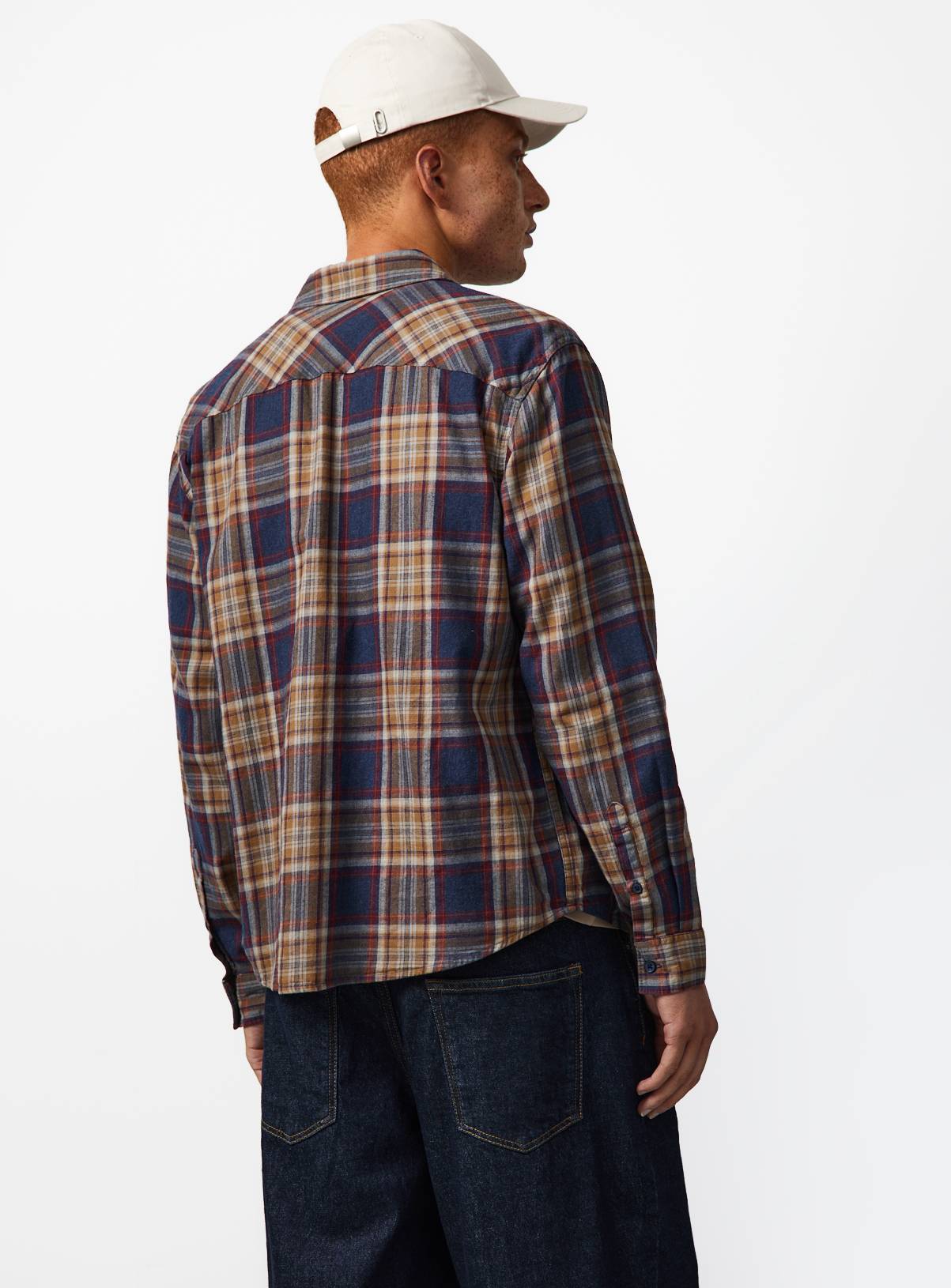 Multi-Check Brushed Cotton Shirt XXXL - Image 6